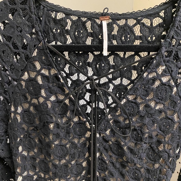 Free People Black Lace Dress - Picture 3 of 4